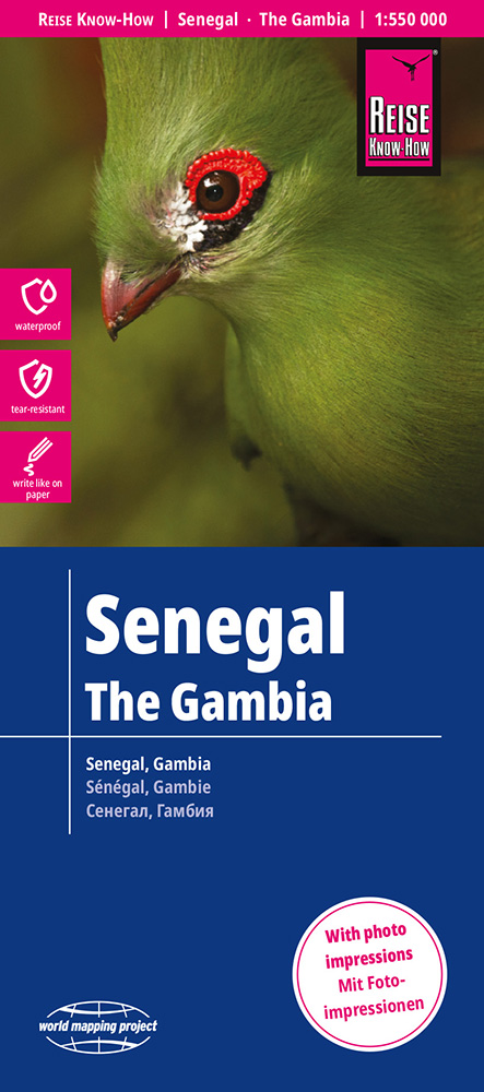 Wegenkaart - landkaart Senegal - Ga…