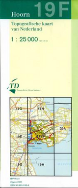Topografische kaart / Wandelkaart 19F Hoorn | 