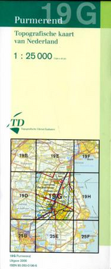 Topografische kaart / Wandelkaart 19G Purmerend | 