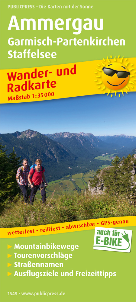 Fietskaart - Wandelkaart 1549 Ammer…