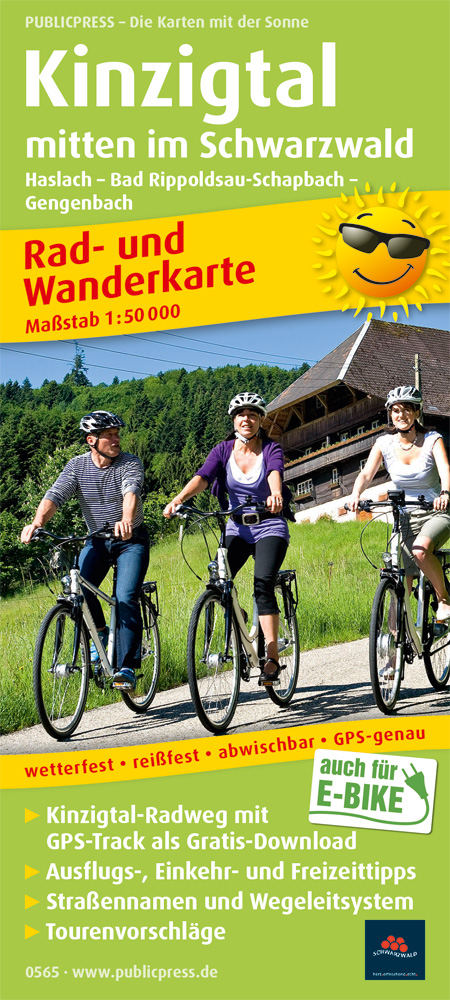 Fietskaart - Wandelkaart 565 Kinzig…
