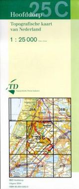 Topografische kaart / Wandelkaart 25C Hoofddorp | 