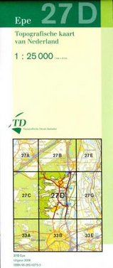 Topografische kaart / Wandelkaart 27D Epe (Veluwe) |