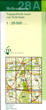 Topografische kaart / Wandelkaart 28A Hellendoorn | 