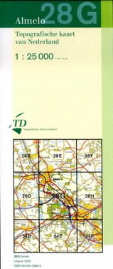 Topografische kaart / Wandelkaart 28G Almelo - Twente |