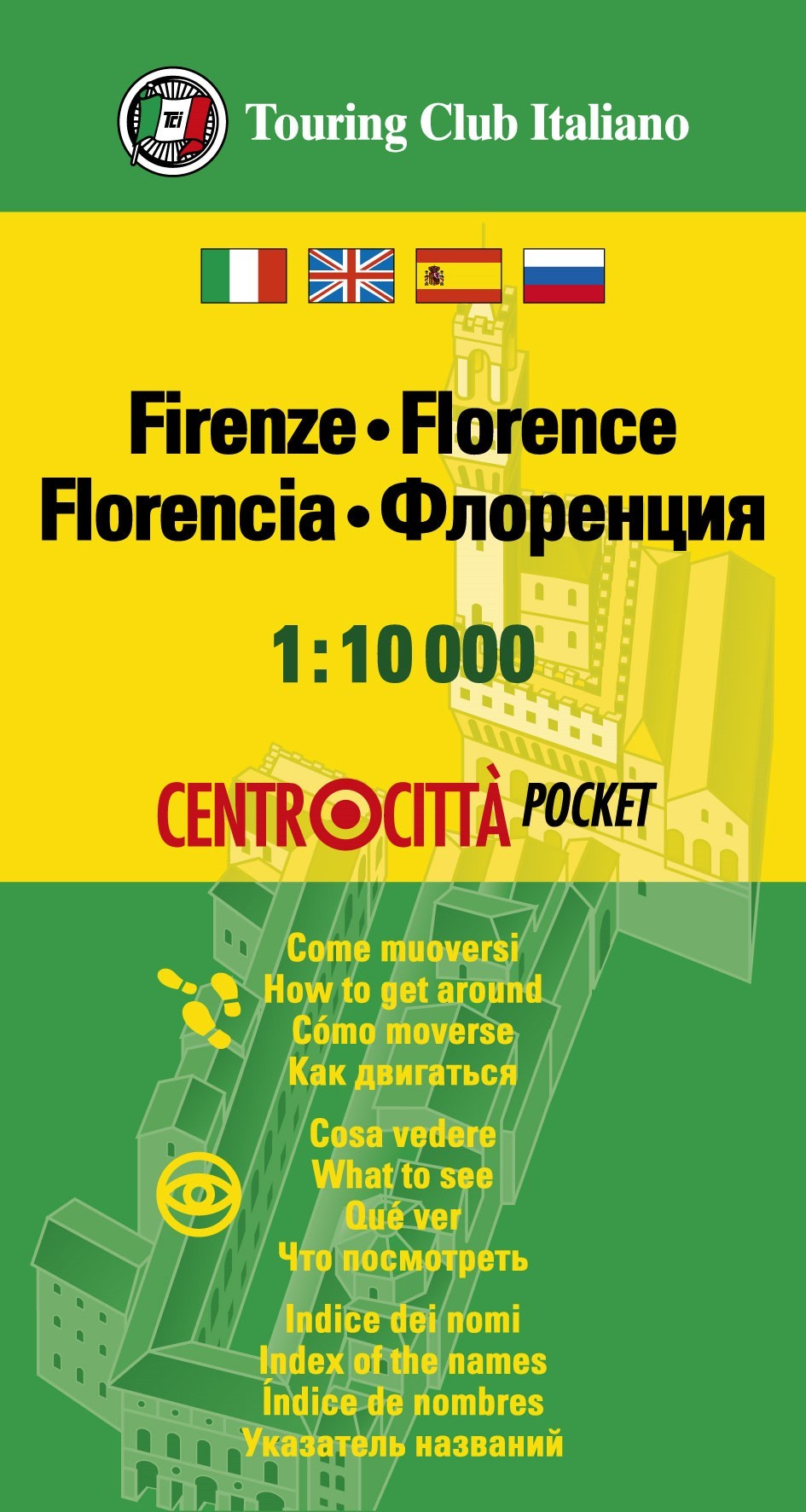 Stadsplattegrond Centrocittà Pocket Firenze - Florence | Touring Club
