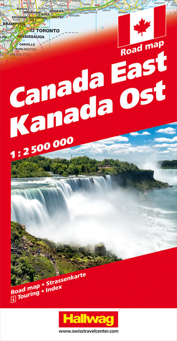 Wegenkaart - landkaart Road maps Canada Oost | Hallwag