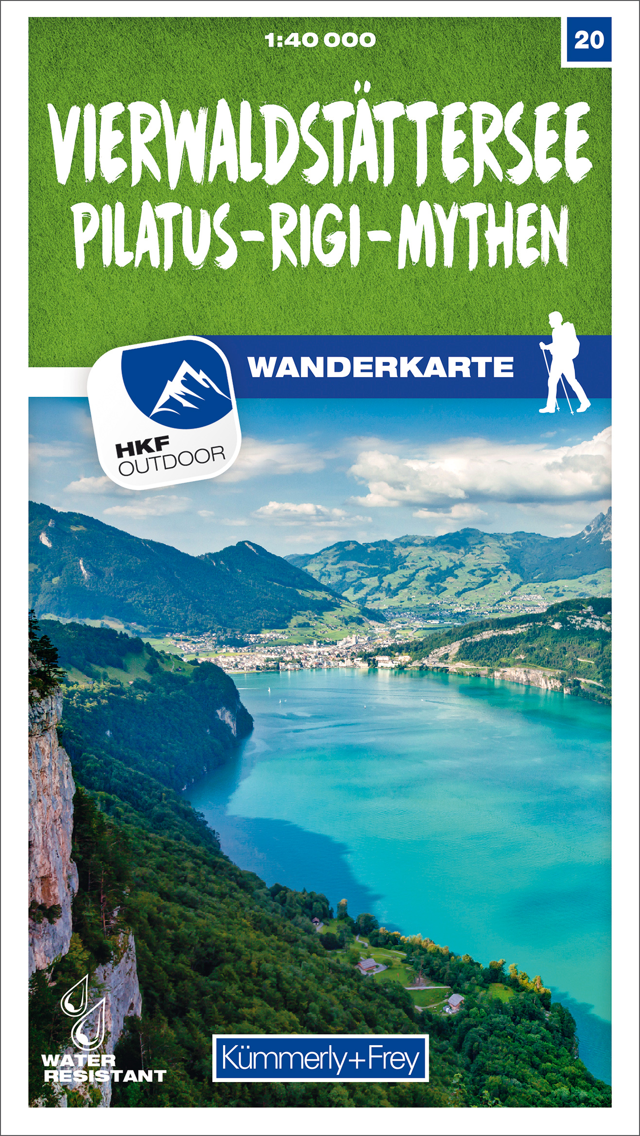 Wandelkaart 20 Vierwaldstättersee | Kümmerly & Frey