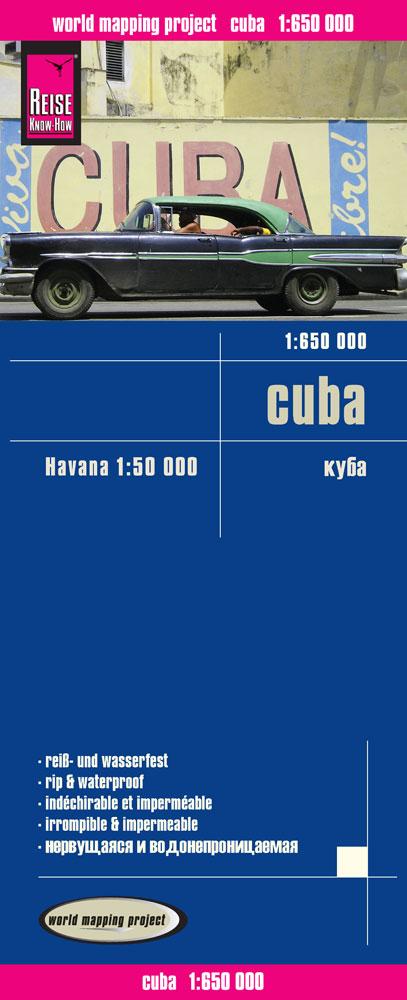 Online bestellen: Wegenkaart - landkaart Kuba - Cuba | Reise Know-How Verlag