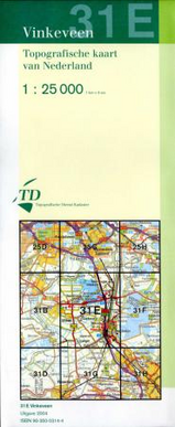 Topografische kaart / Wandelkaart 31E Vinkeveen | 