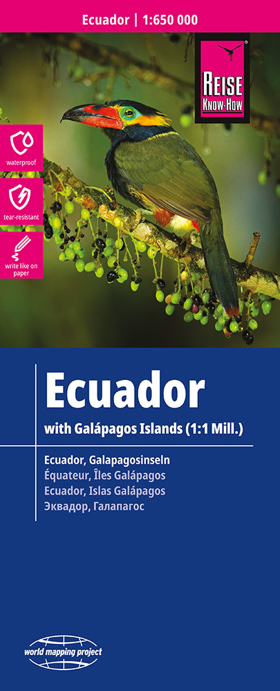 Wegenkaart – landkaart Ecuador | Reise Know-How Verlag