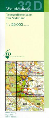 Topografische kaart / Wandelkaart 32D Woudenberg |