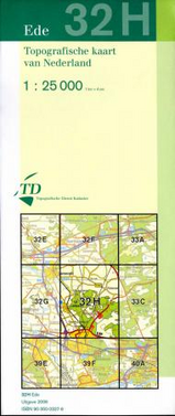 Topografische kaart / Wandelkaart 32H Ede (Veluwe) |