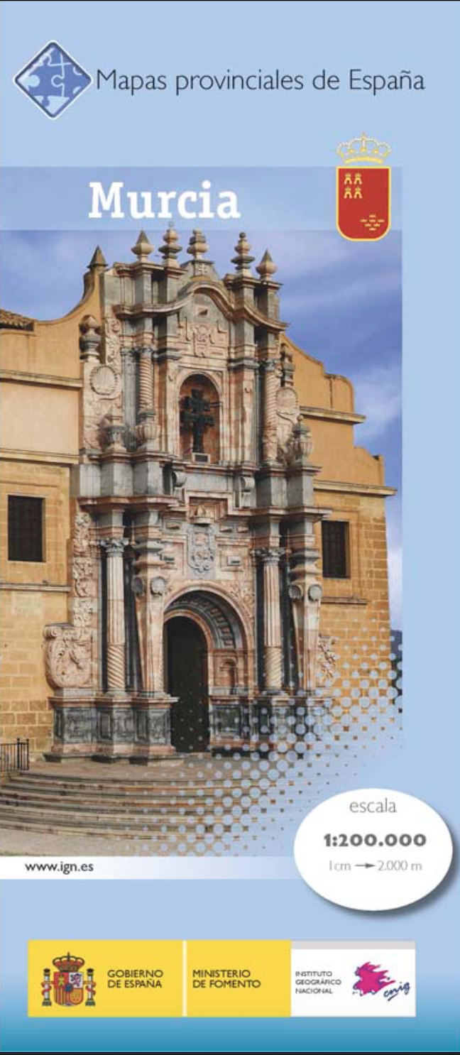 Wegenkaart - landkaart Mapa Provincial Murcia | CNIG - Instituto Geogr