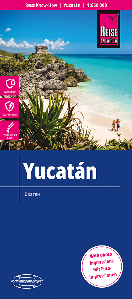 Online bestellen: Wegenkaart - landkaart Yucatán | Reise Know-How Verlag