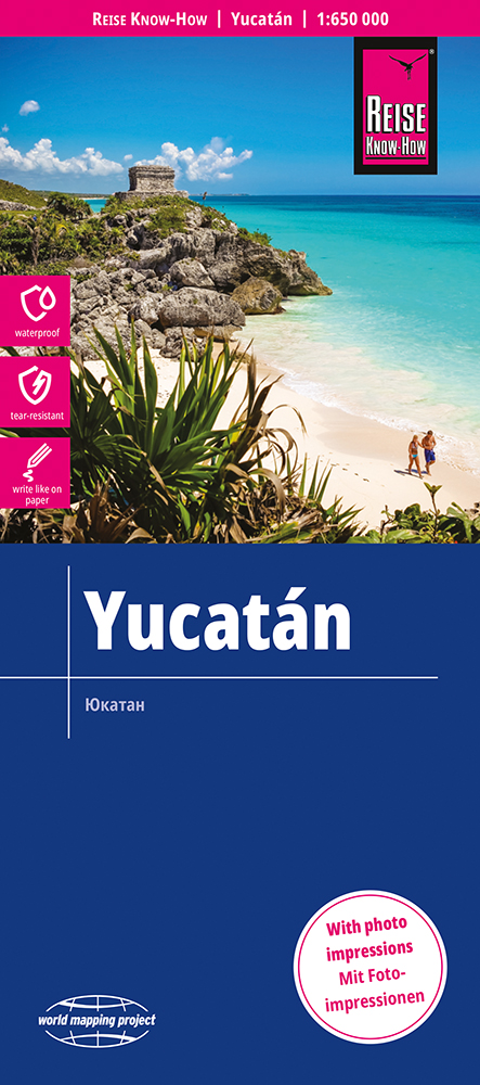 Wegenkaart – landkaart Yucatán | Reise Know-How Verlag