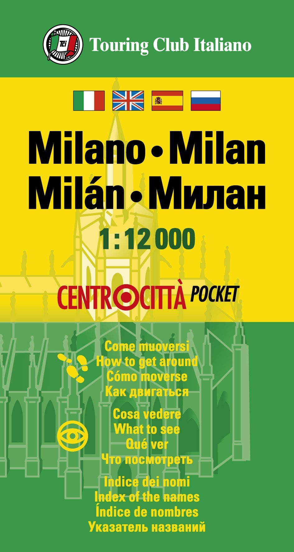 Stadsplattegrond Centrocittà Pocket Milano - Milaan | Touring Club Ita