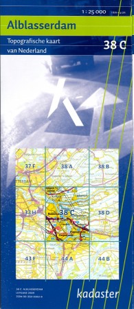 Topografische kaart / Wandelkaart 38C Alblasserdam |