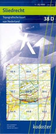 Topografische kaart  / Wandelkaart 38D Sliedrecht | 