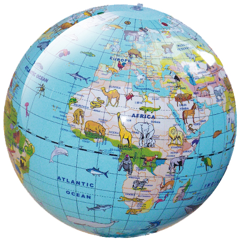 Opblaasbare wereldbol - globe Infla…
