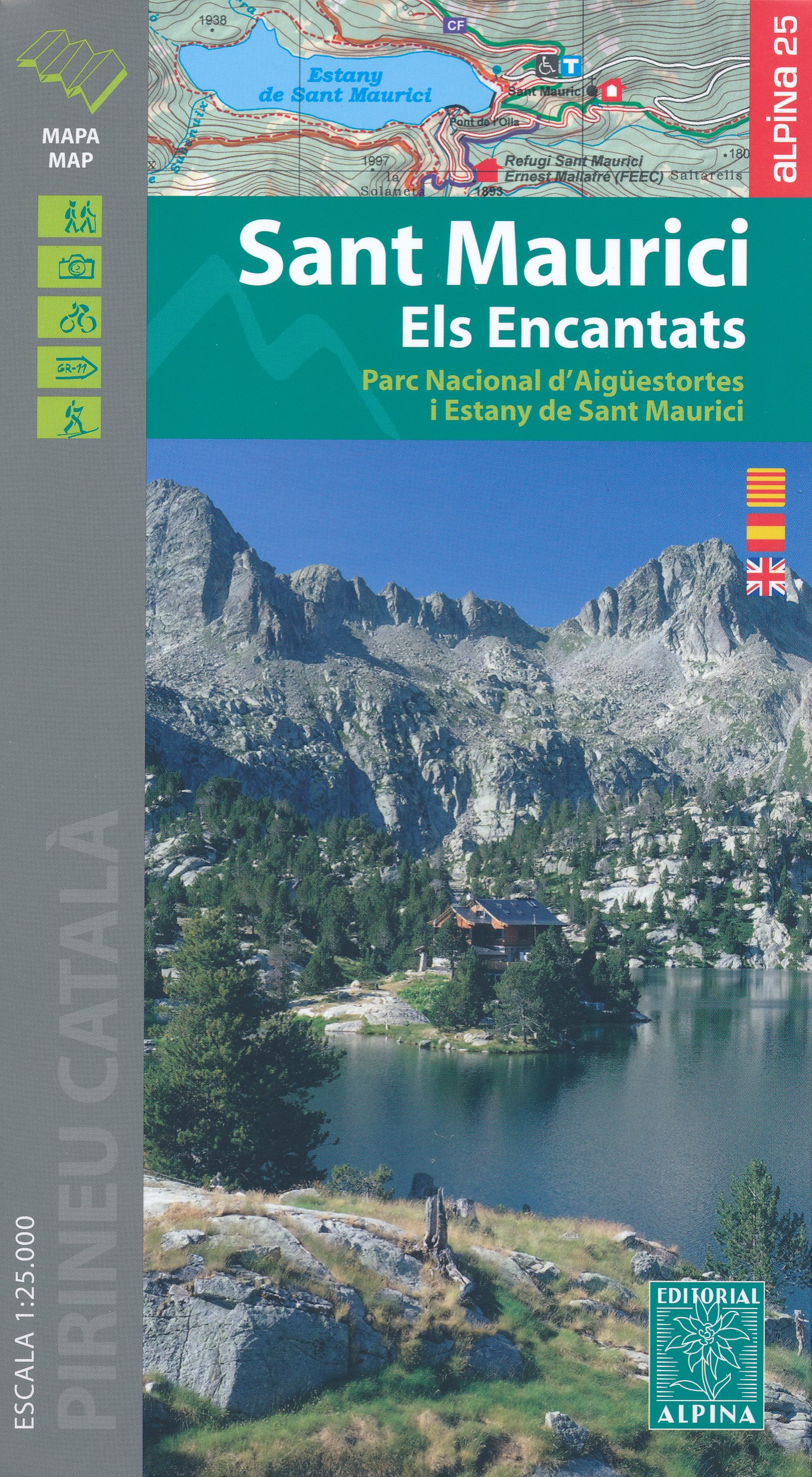 Online bestellen: Wandelkaart 22 Sant Maurici, Els Encantats | Editorial Alpina