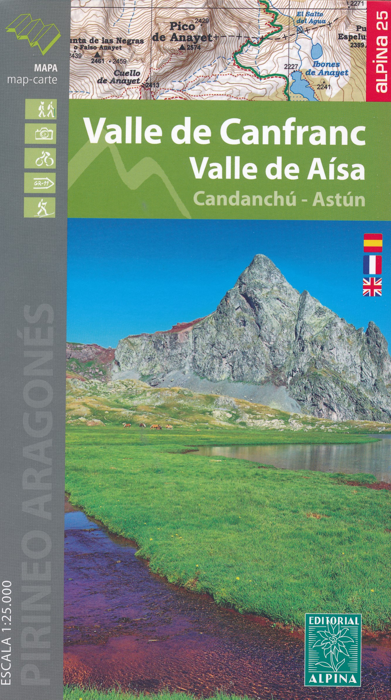 Online bestellen: Wandelkaart 04 Valle de Canfranc - Valle de Aisa | Editorial Alpina