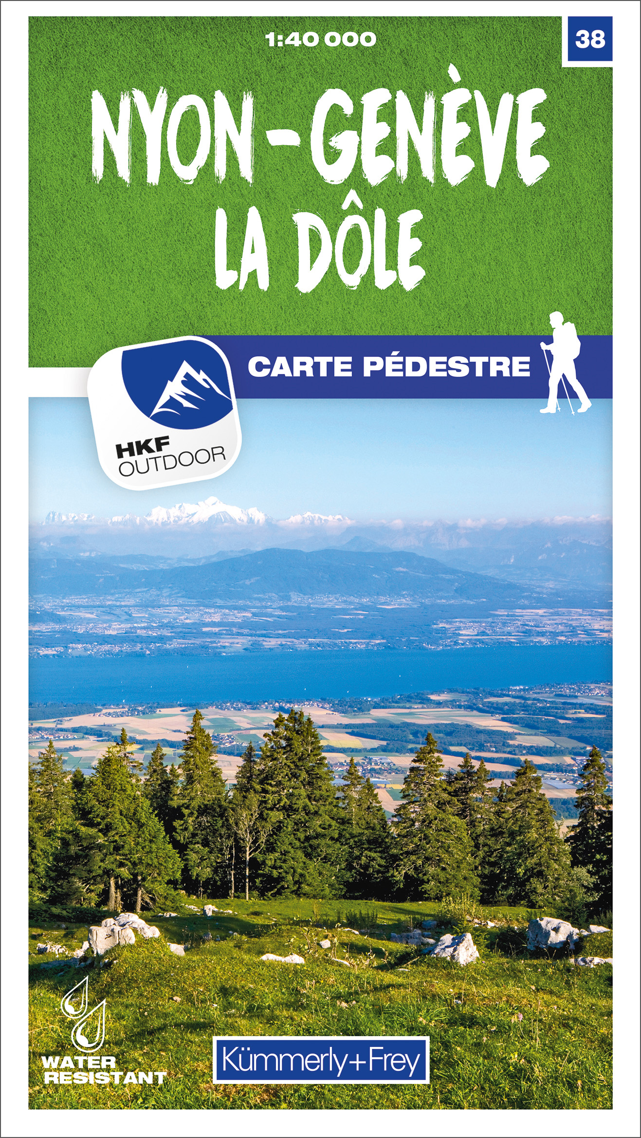 Wandelkaart 38 Nyon/ Genève / La Dô…