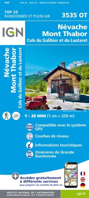 Online bestellen: Wandelkaart - Topografische kaart 3535OT Névache - Mont Thabor | IGN - Institut Géographique National
