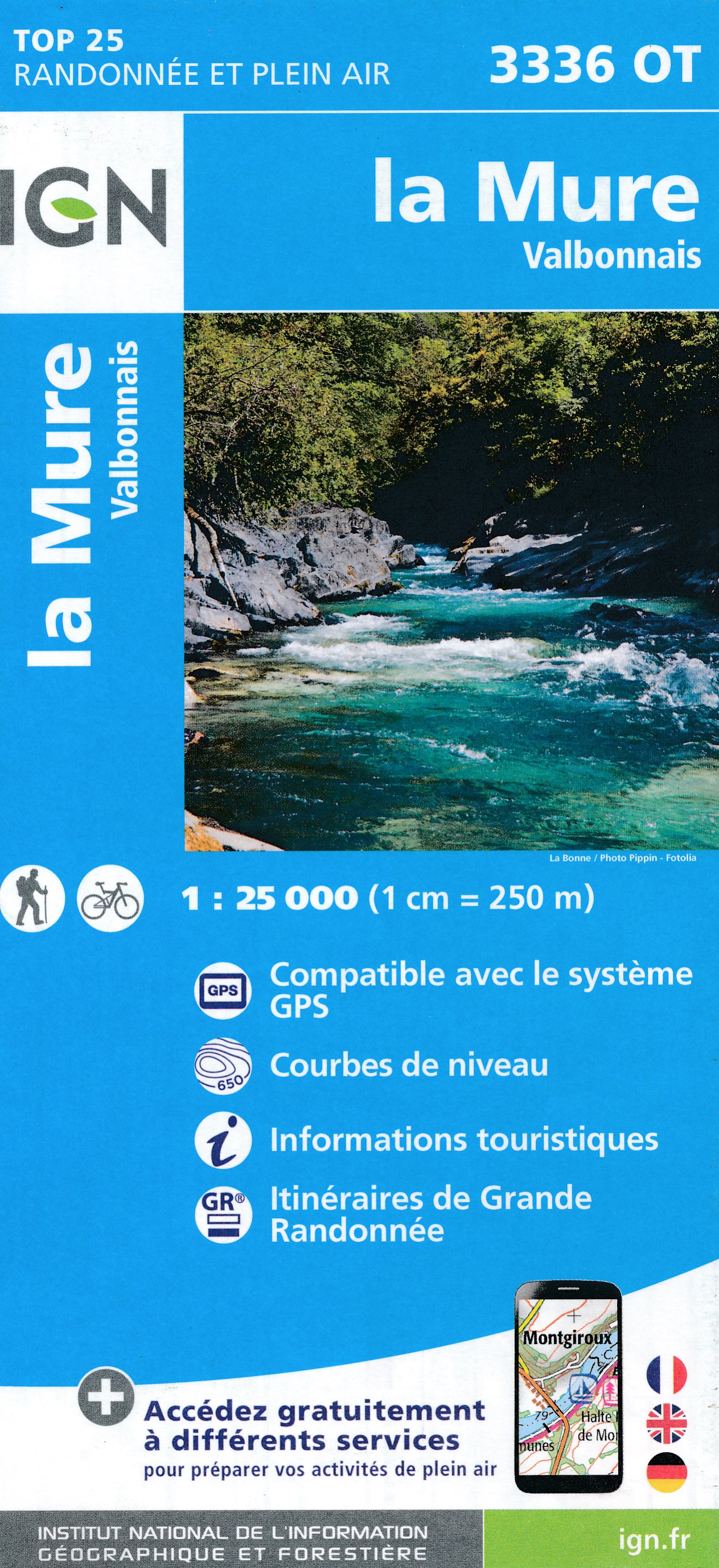 Online bestellen: Wandelkaart - Topografische kaart 3336OT La Mure | IGN - Institut Géographique National