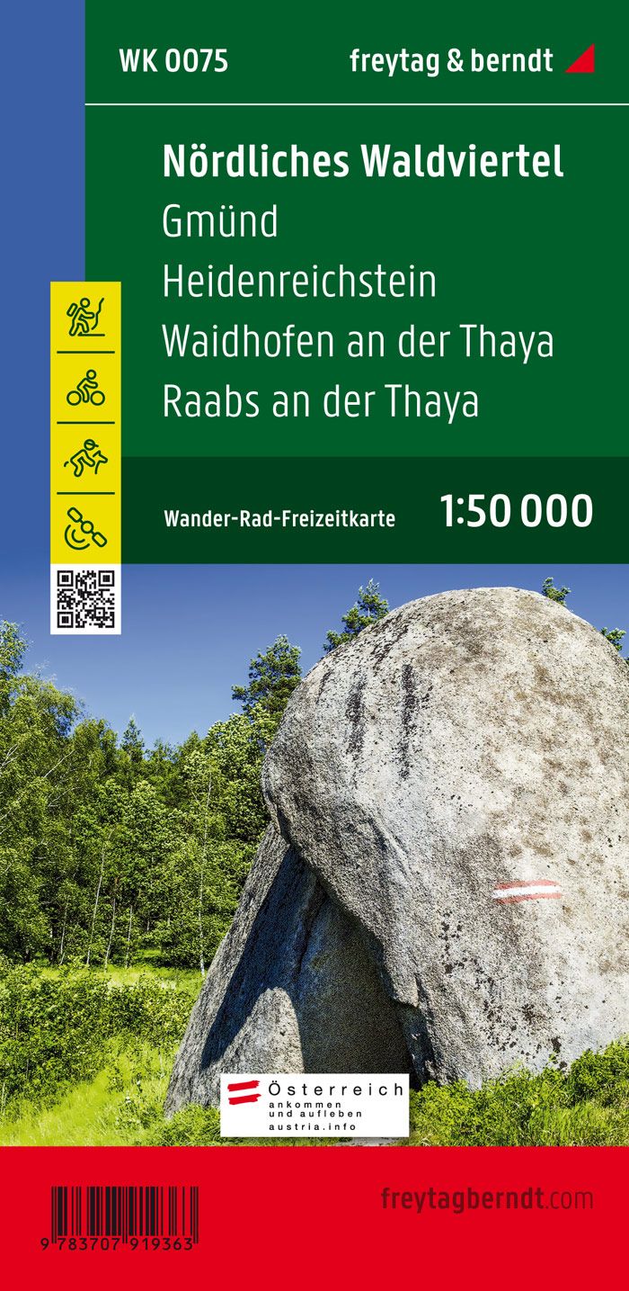 Fietskaart - Wandelkaart 075 Nördliches Waldviertel - Gmünd | Freytag