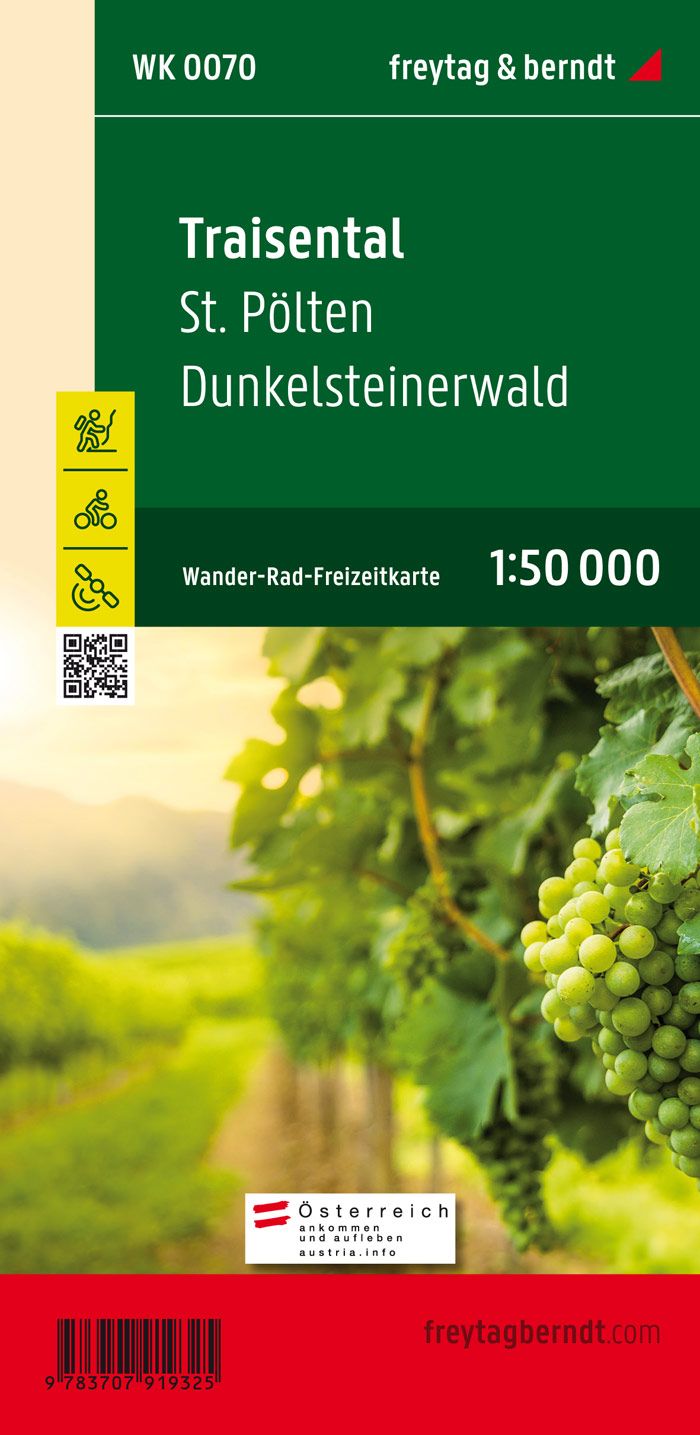 Wandelkaart 070 Traisental - Sankt Pölten - Dunkelsteinerwald | Freyta