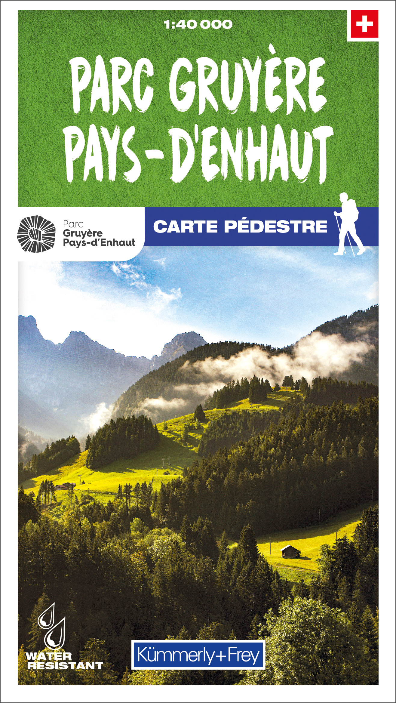 Wandelkaart Parc Gruyère / Pays-d'Enhaut | Kümmerly & Frey