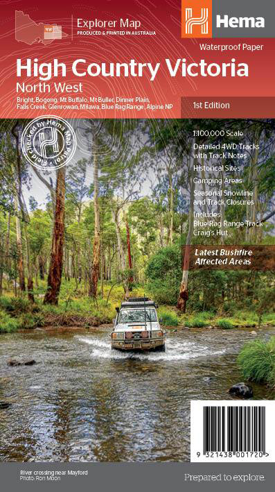 Wegenkaart - landkaart Explorer Map Victoria High Country Noordwest |