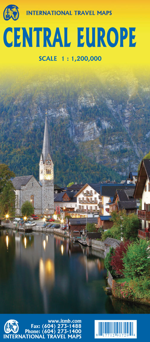 Wegenkaart - landkaart Central Euro…