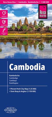 Online bestellen: Wegenkaart - landkaart Kambodscha - Cambodja | Reise Know-How Verlag