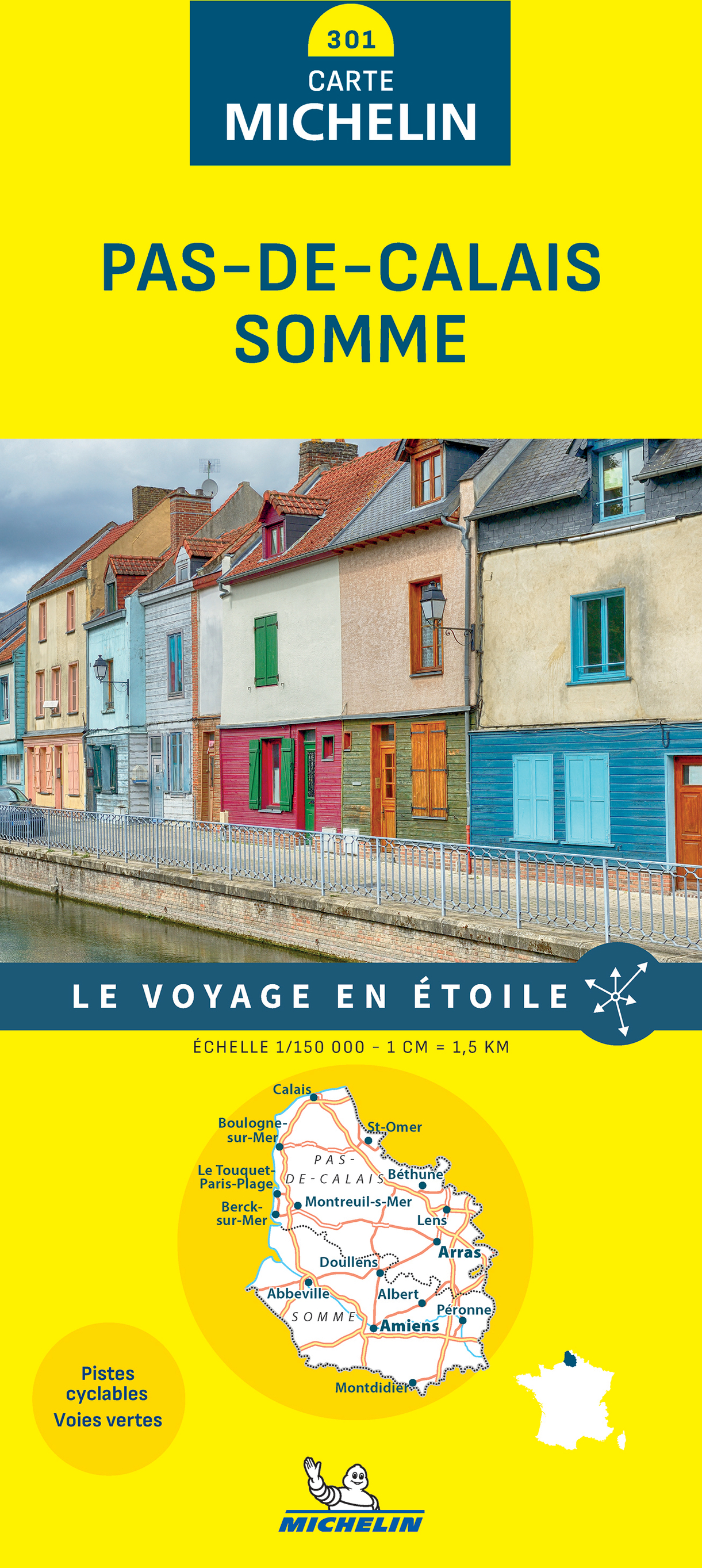 Wegenkaart - landkaart 301 Pas de Calais - Somme | Michelin