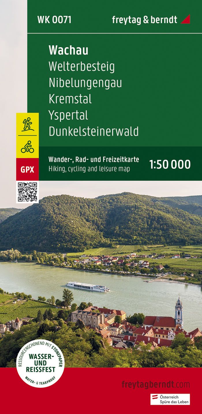 Fietskaart - Wandelkaart 071 Wachau - Welterbesteig - Nibelungengau -