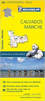 Online bestellen: Wegenkaart - landkaart 303 Calvados - Manche | Michelin