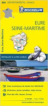 Online bestellen: Wegenkaart - landkaart 304 Eure - Seine Martime | Michelin