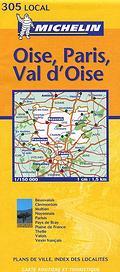Wegenkaart - landkaart - autokaart 305 Oise - Paris - Val d'Oise | Michelin Local |
