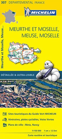 Wegenkaart - landkaart 307 Meurthe et Moselle - Meuse (Maas) - Moselle