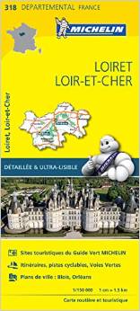 Online bestellen: Wegenkaart - landkaart 318 Loiret - Loir et Cher | Michelin