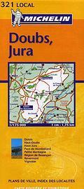 Wegenkaart - landkaart - autokaart 321 Doubs - Jura | Michelin Local |