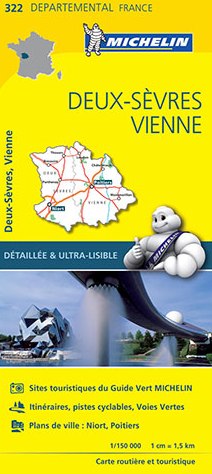 Wegenkaart - landkaart 322 Deux Sev…