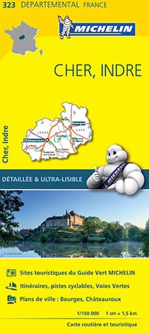 Wegenkaart - landkaart 323 Cher - I…