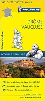 Online bestellen: Wegenkaart - landkaart 332 Drome - Vaucluse | Michelin