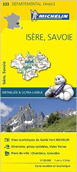 Online bestellen: Wegenkaart - landkaart 333 Isere - Savoie | Michelin