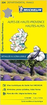 Online bestellen: Wegenkaart - landkaart 334 Alpes de Haute Provence - Hautes Alpes | Michelin