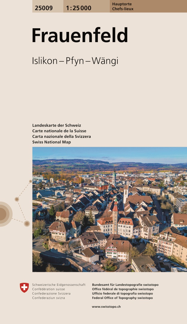 Wandelkaart 25009 Frauenfeld | Swisstopo