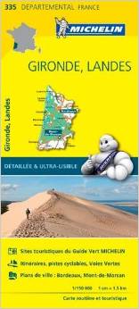 Online bestellen: Wegenkaart - landkaart 335 Gironde - Landes | Michelin